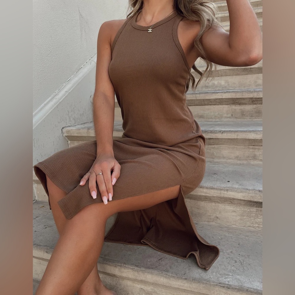 LANE 201 Ready To Be Sunkissed Dress Mocha